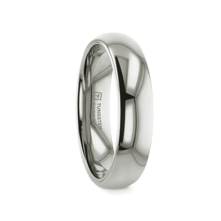 ARLINGTON Domed White Tungsten Ring - 2mm - 12mm