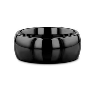 RAVEN Domed Black Tungsten Wedding Band - 2mm - 12mm