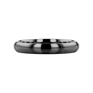 RAVEN Domed Black Tungsten Wedding Band - 2mm - 12mm