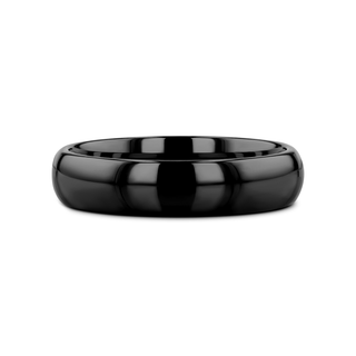 RAVEN Domed Black Tungsten Wedding Band - 2mm - 12mm