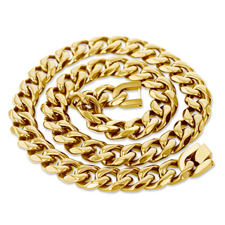 Gold Stainless Steel 14mm Necklace