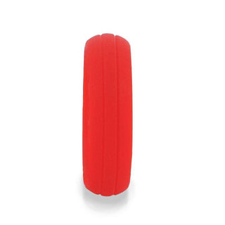 CHERRY Dual Groove Silicone Ring for Men and Women Red Comfort Fit Hypoallergenic Thorsten - 8mm