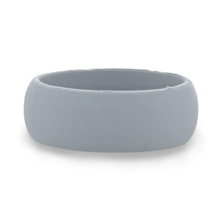 SHARK Silicone Ring for Men and Women Grey Comfort Fit Hypoallergenic Thorsten - 8mm