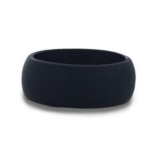 SEAL Silicone Ring for Men and Women Black Comfort Fit Hypoallergenic Thorsten - 8mm