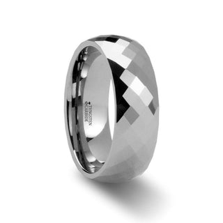 MILLENNIUM Tungsten Wedding Band with 288 Diamond Facets – 2mm – 10mm