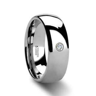 BERKSHIRE Domed Diamond Tungsten Ring - 6mm - 8mm
