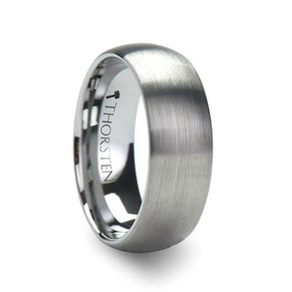 PETRA Domed Brushed Finish Tungsten Ring - 4mm - 6mm