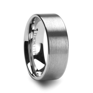 MESSALINA Flat Brushed Finish Tungsten Carbide Wedding Band - 4mm - 6mm